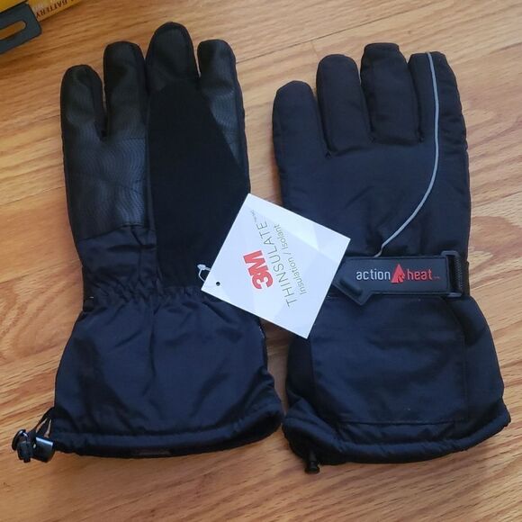 ActionHeat AA Battery Heated Fleece Gloves - Picture 1 of 11